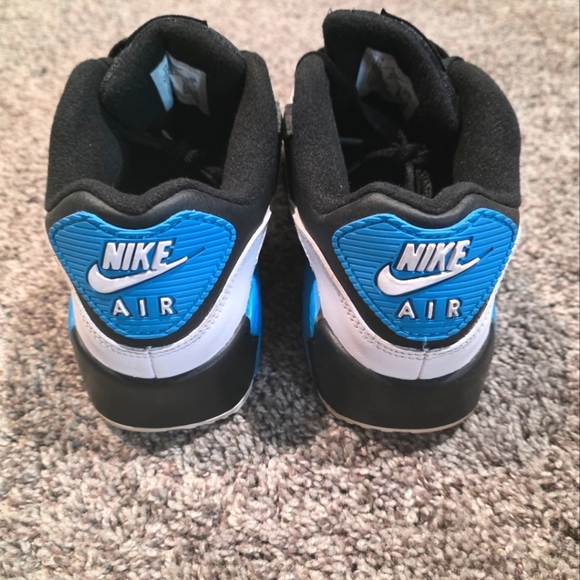2020 Nike Air MAX 90 REVERSE Laser Blue Size 7y Mens - Picture 6 of 7